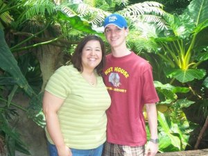 On our honeymoon in 2008